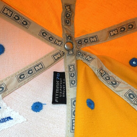 CCM St. Louis Blues Blue Yellow Hockey Cap Hat Embroidered Logo Size L-XL - Picture 7 of 8